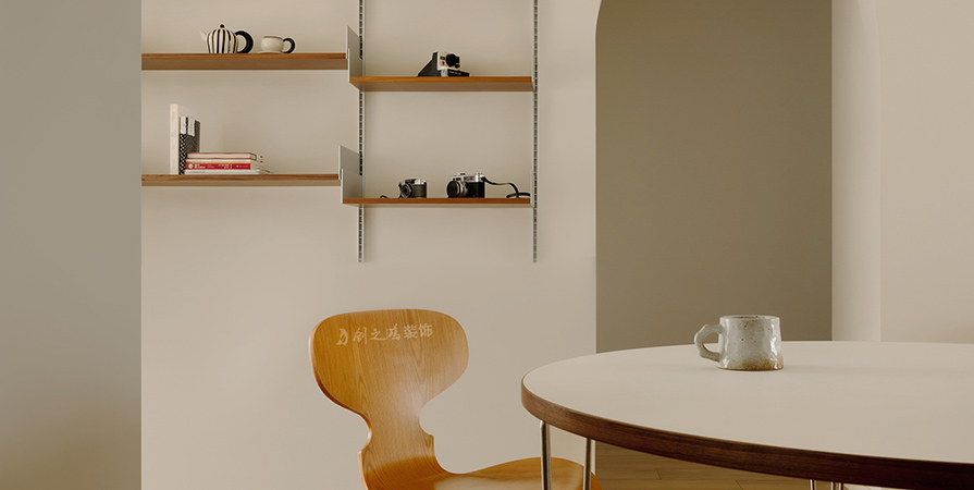 太陽城橙翠園106㎡奶油風格兩居室裝修案例