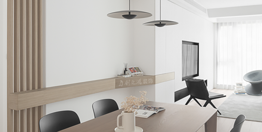 翡翠嘉和120㎡極簡(jiǎn)風(fēng)格三居室裝修案例