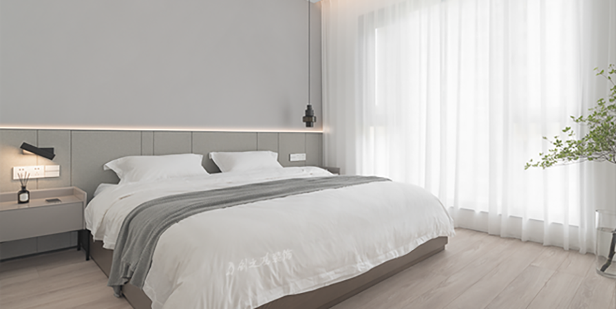 翡翠嘉和120㎡極簡(jiǎn)風(fēng)格三居室裝修案例