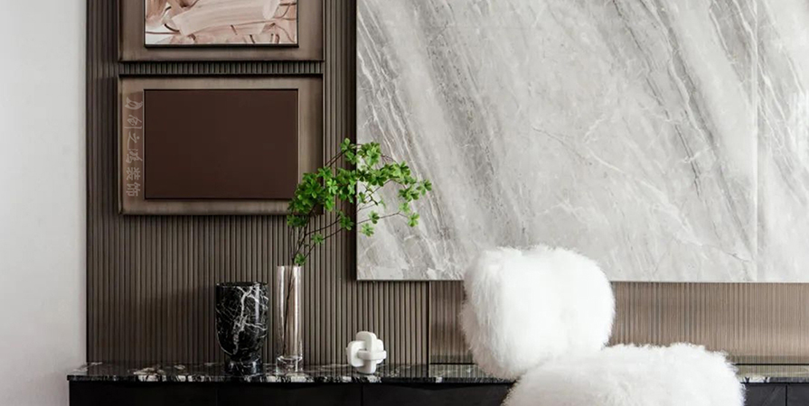 宸悅府102㎡輕奢風格三居室裝修案例