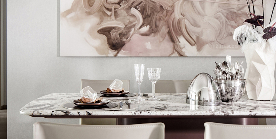 宸悅府102㎡輕奢風格三居室裝修案例