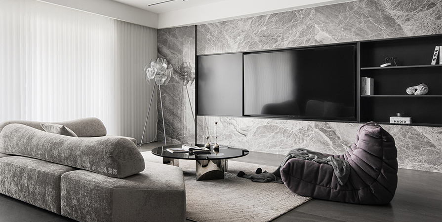 鵬飛南開學苑127㎡現代風格三居室裝修案例