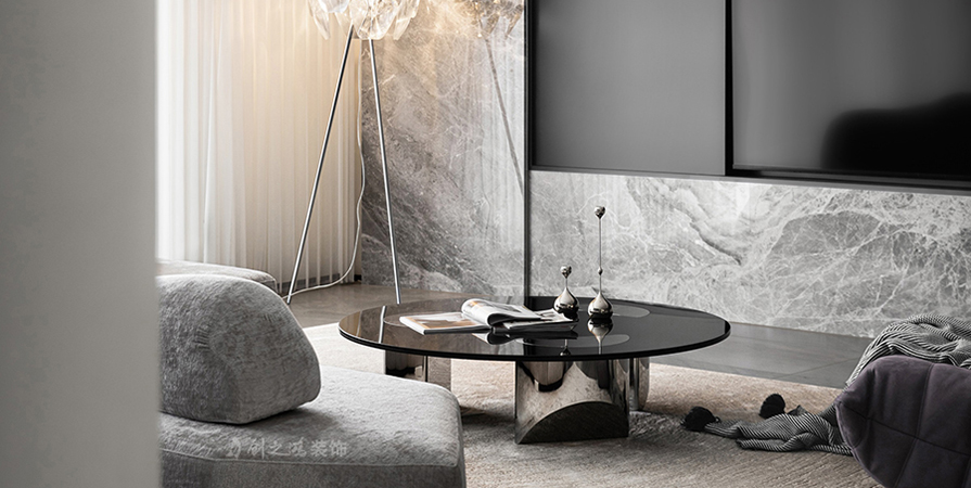 鵬飛南開學苑127㎡現代風格三居室裝修案例