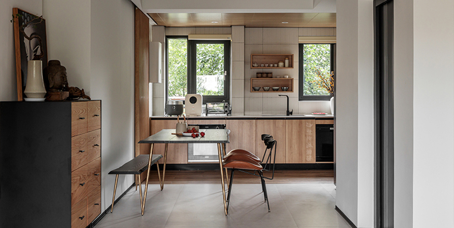 綠城·柳岸曉風(fēng)100㎡原木風(fēng)格兩居室裝修案例