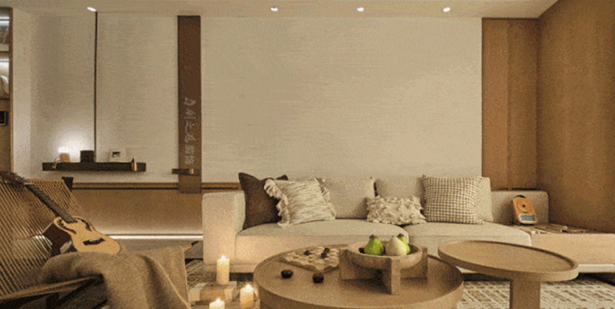 金地·青云玖璋143㎡原木風格三居室裝修案例