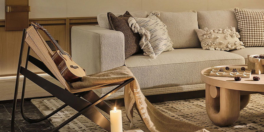 金地·青云玖璋143㎡原木風格三居室裝修案例