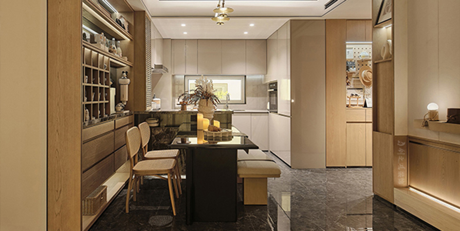 金地·青云玖璋143㎡原木風格三居室裝修案例