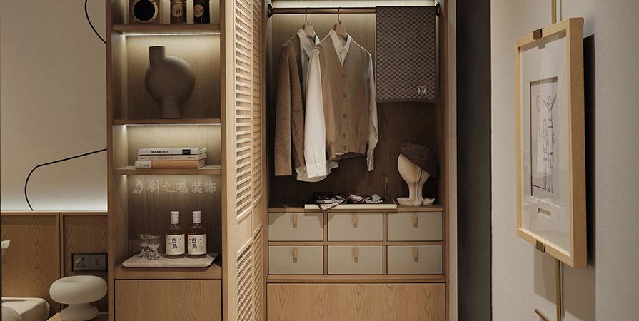 金地·青云玖璋143㎡原木風格三居室裝修案例