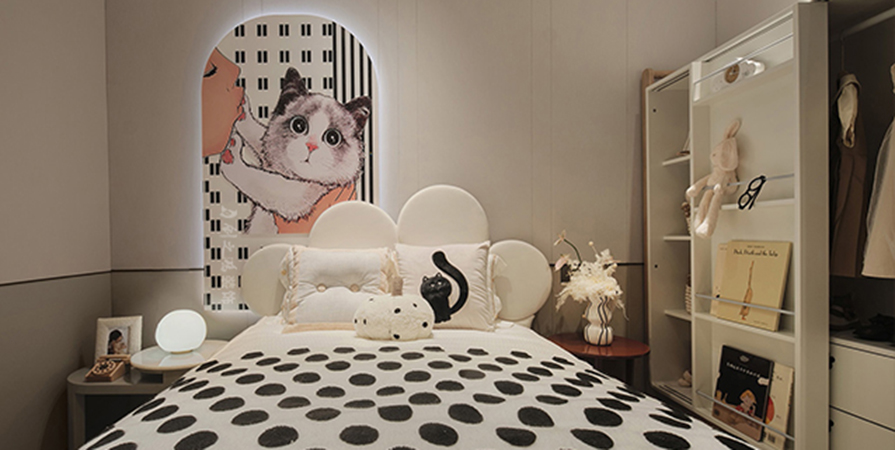 金地·青云玖璋143㎡原木風格三居室裝修案例