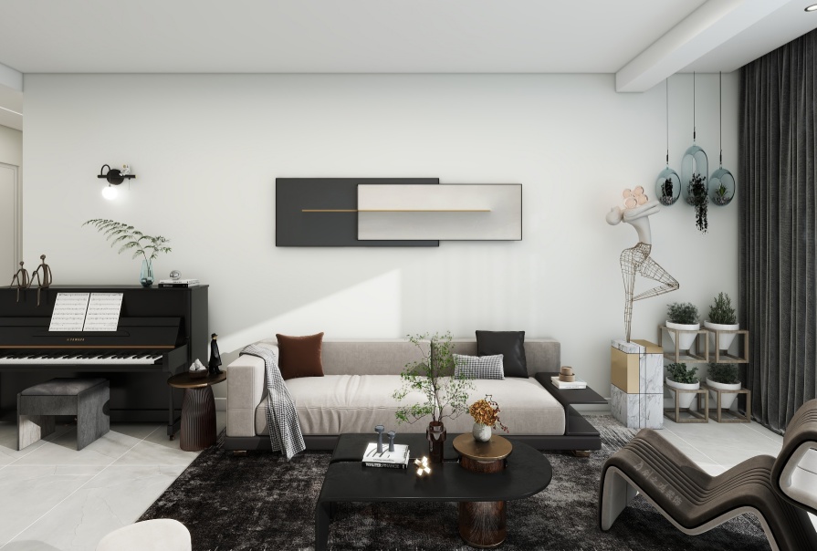 中?！ぷ蟀对淳?05㎡現(xiàn)代風(fēng)格三居室裝修案例