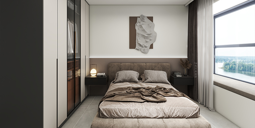 中?！ぷ蟀对淳?05㎡現(xiàn)代風格三居室裝修案例