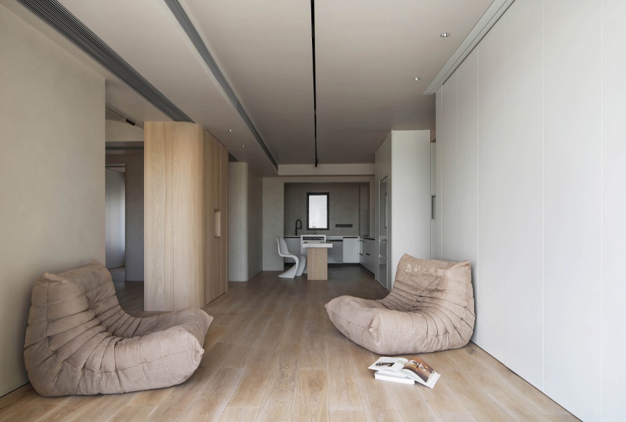 金地·兿華里94㎡極簡風(fēng)格三居室裝修案例