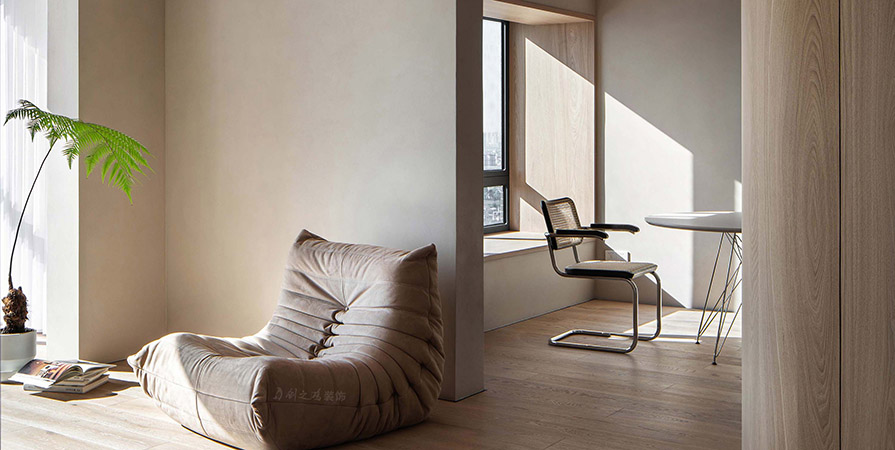 金地·兿華里94㎡極簡風格三居室裝修案例