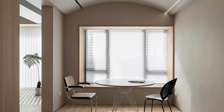 金地·兿華里94㎡極簡風格三居室裝修案例