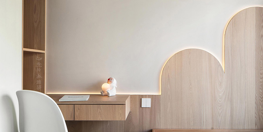 金地·兿華里94㎡極簡風格三居室裝修案例