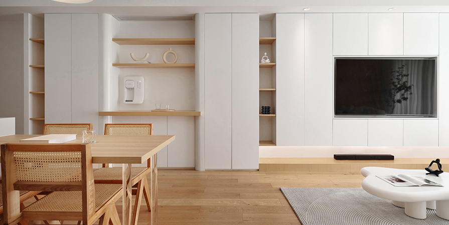 鵬飛·南開學苑78㎡原木風格兩居室裝修案例