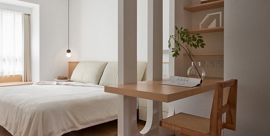 鵬飛·南開學苑78㎡原木風格兩居室裝修案例