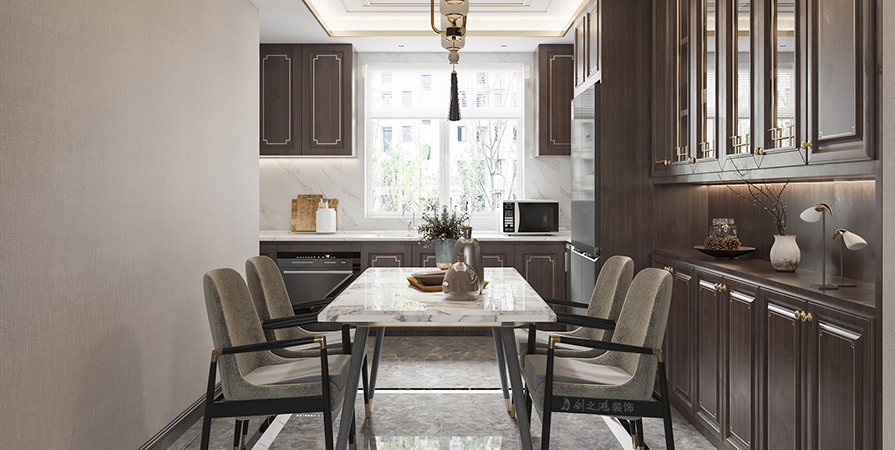 合盈園124㎡新中式風(fēng)格三居室原創(chuàng)案例