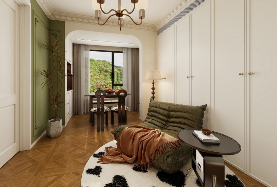 雅湖里91㎡法式風格兩居室原創(chuàng)案例