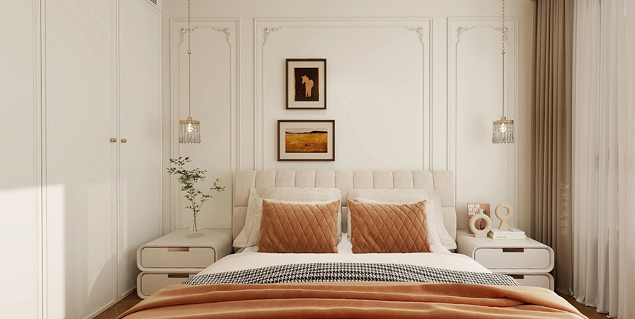 雅湖里91㎡法式風(fēng)格兩居室原創(chuàng)案例