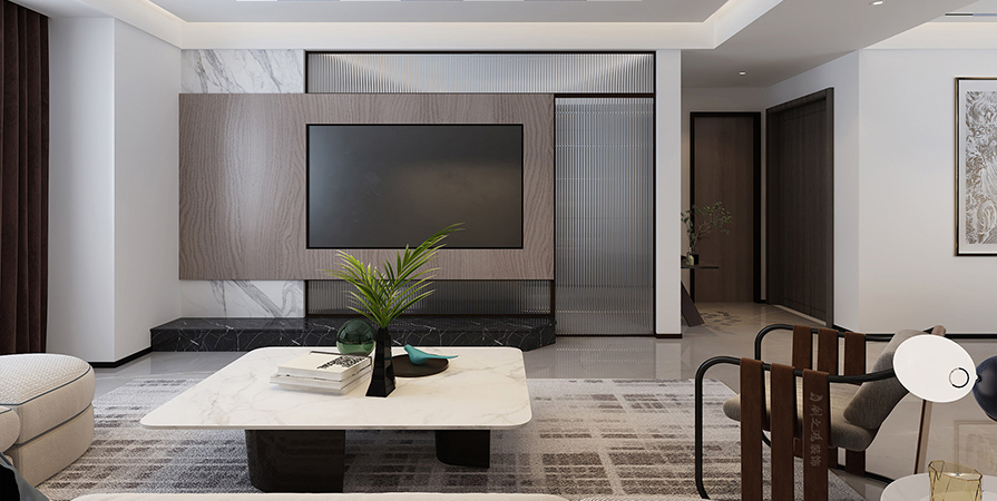 合居園143㎡現(xiàn)代風(fēng)格三居室裝修案例