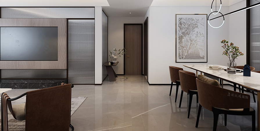 合居園143㎡現(xiàn)代風(fēng)格三居室裝修案例