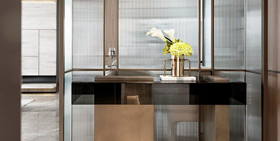 鵬飛南開學(xué)苑111㎡輕奢風(fēng)格三居室裝修案例