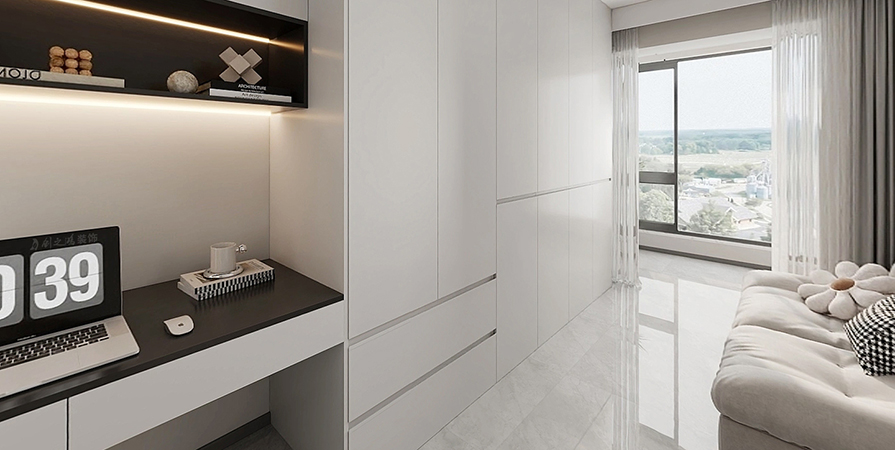 水西園147㎡現(xiàn)代風格三居室原創(chuàng)案例