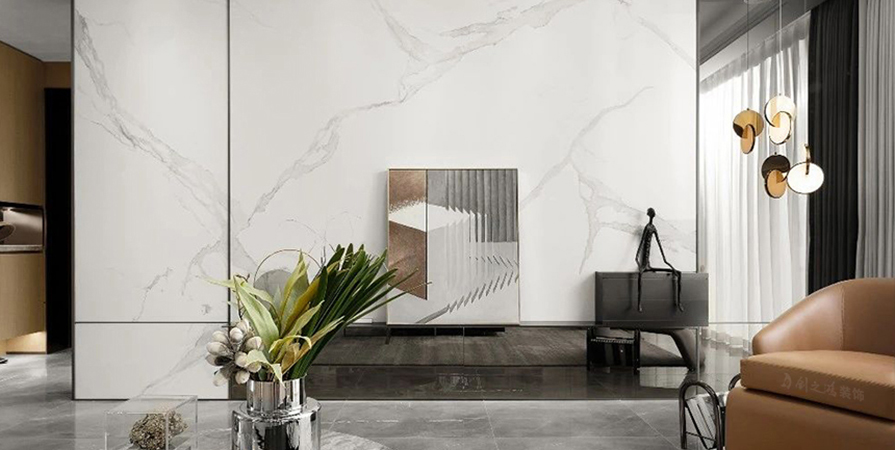 金地水西印143㎡輕奢風(fēng)格三居室裝修案例