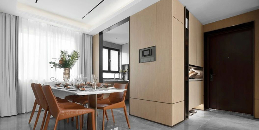 金地水西印143㎡輕奢風(fēng)格三居室裝修案例