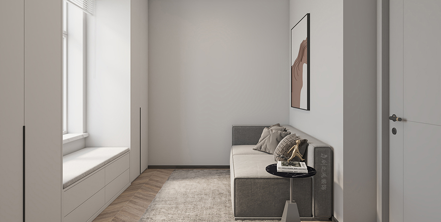 復(fù)地湖濱廣場145㎡現(xiàn)代風(fēng)格三居室裝修案例