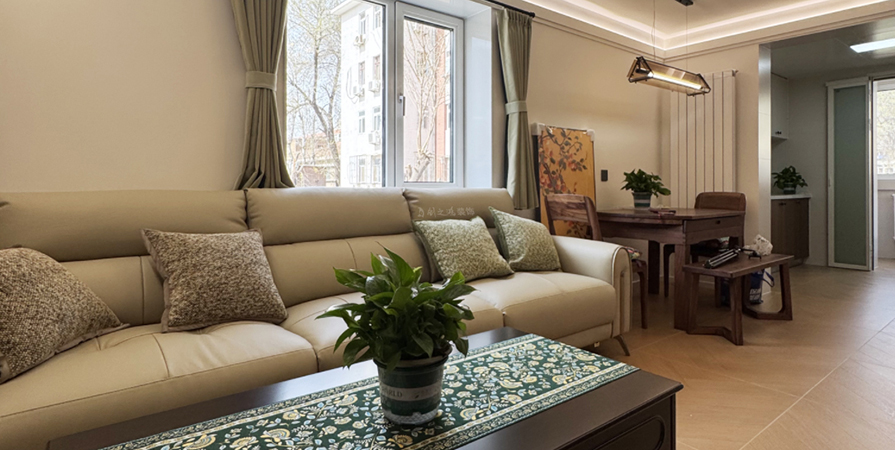 風(fēng)屏公寓86㎡中古風(fēng)格兩居室原創(chuàng)案例