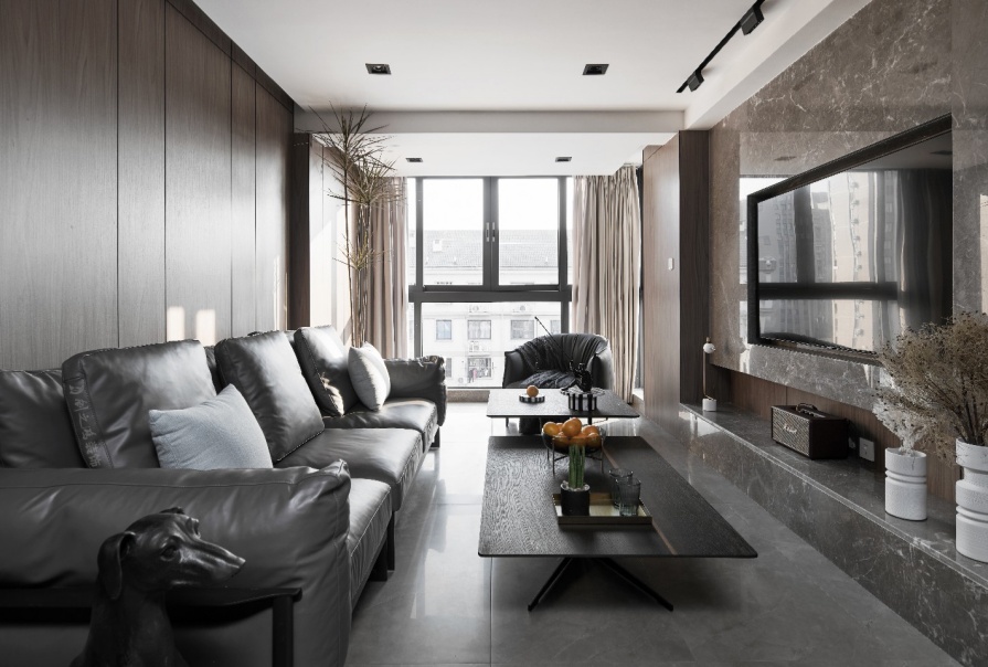 成發(fā)馨苑92㎡意式極簡風(fēng)格復(fù)式裝修案例