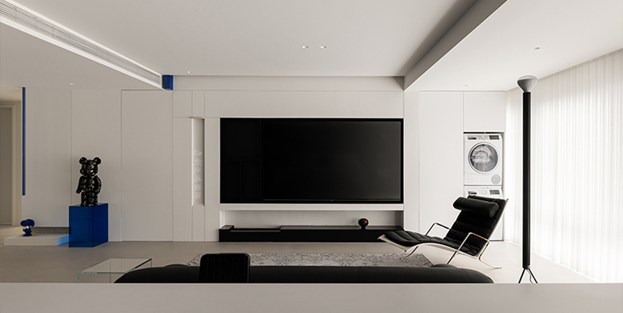 花語瀾廷139㎡極簡風格三居室裝修案例