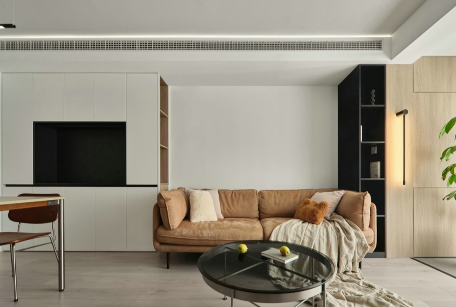 米蘭紫芥園90㎡現(xiàn)代風(fēng)格兩居室裝修案例