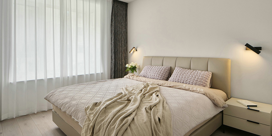 米蘭紫芥園90㎡現(xiàn)代風(fēng)格兩居室裝修案例