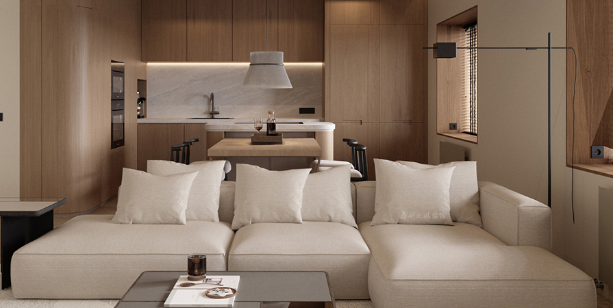 城東春曉87㎡原木風(fēng)格兩居室裝修案例