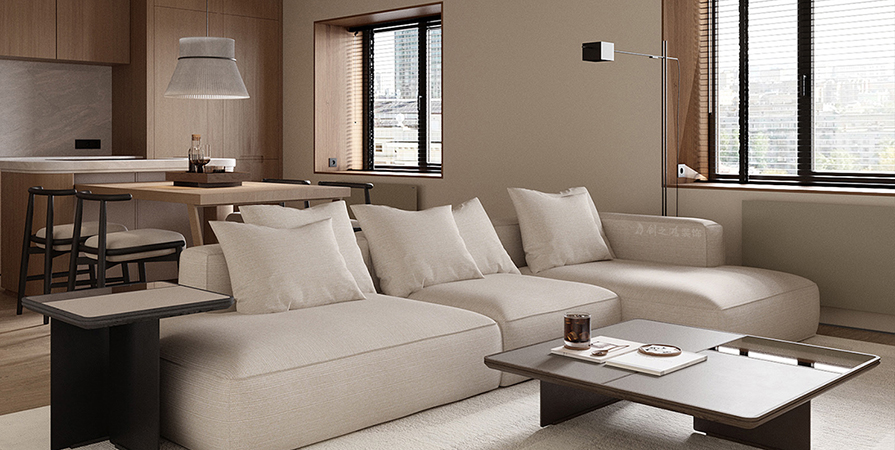 城東春曉87㎡原木風(fēng)格兩居室裝修案例