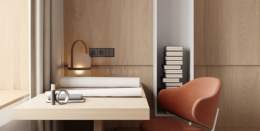 城東春曉87㎡原木風(fēng)格兩居室裝修案例