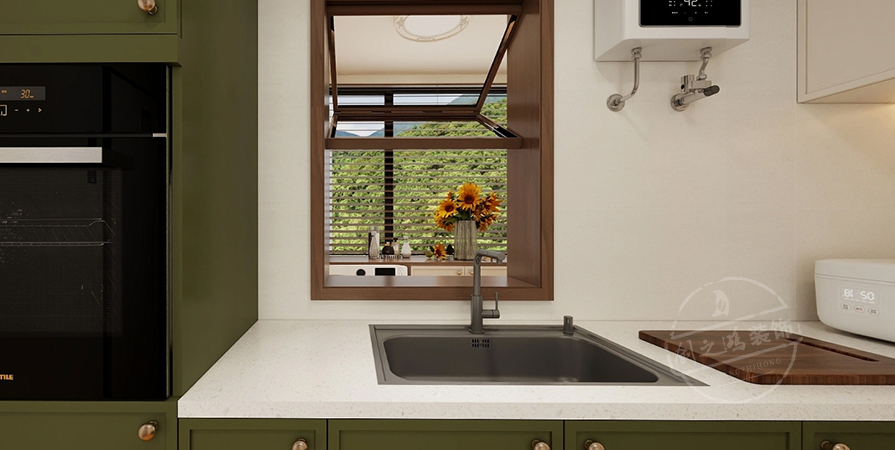 桂語(yǔ)映月100㎡法式風(fēng)格三居室原創(chuàng)案例