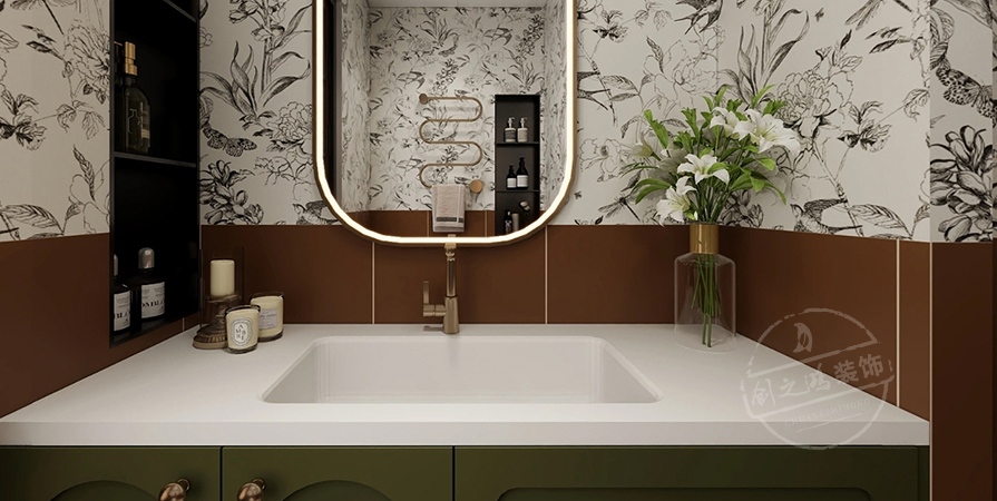 桂語(yǔ)映月100㎡法式風(fēng)格三居室原創(chuàng)案例