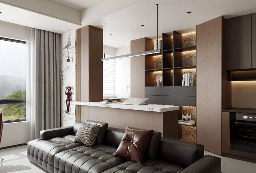 鉆石山星城89㎡意式風(fēng)格兩居室原創(chuàng)案例