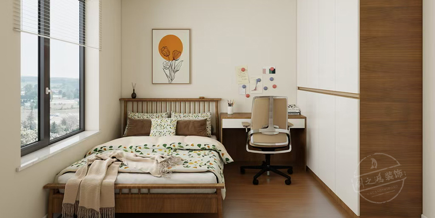 水西園85㎡原木風(fēng)格兩居室原創(chuàng)案例