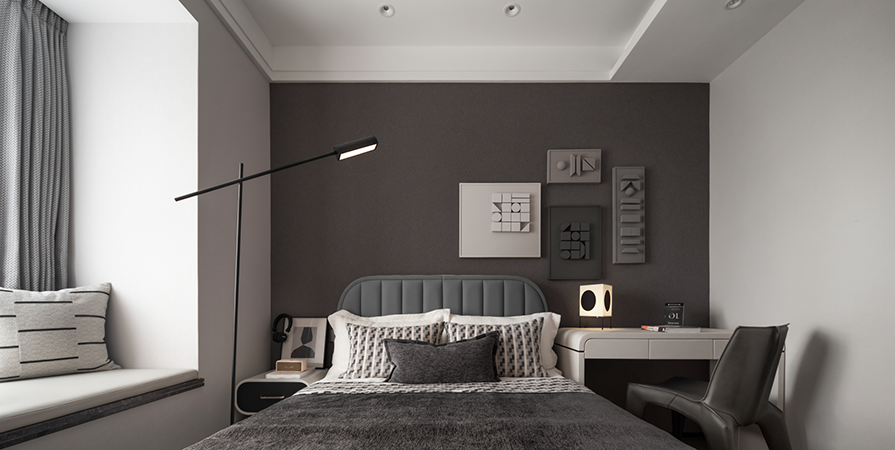 中交海河璽129㎡輕奢風格三居室裝修案例