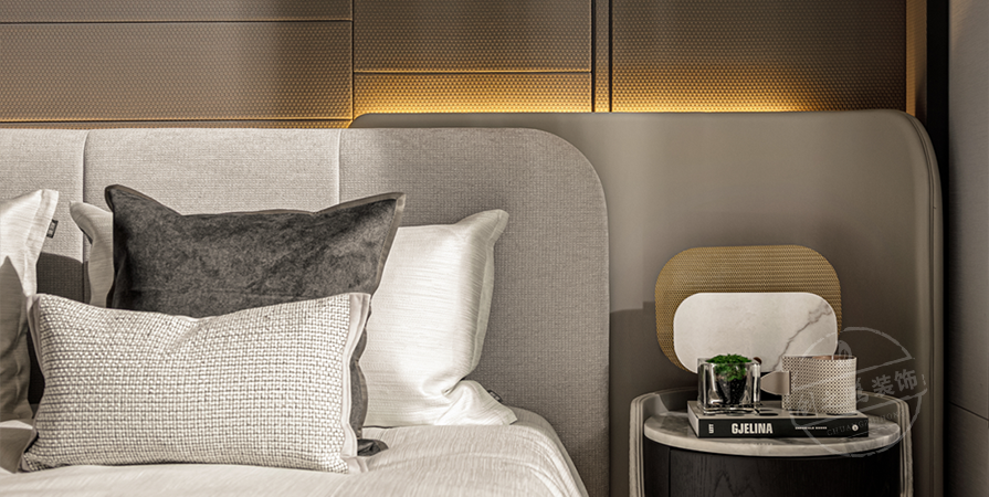 綠城曉月晴川143㎡輕奢風(fēng)格三居室裝修案例