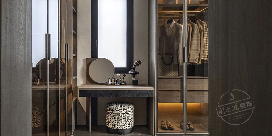 綠城曉月晴川143㎡輕奢風(fēng)格三居室裝修案例