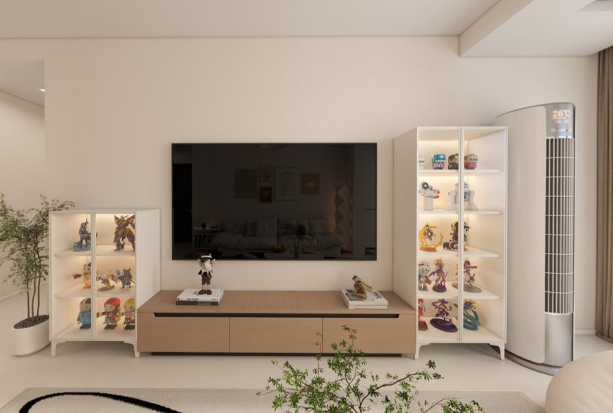 愛情繽紛里140㎡奶油原木風(fēng)格四居室原創(chuàng)案例