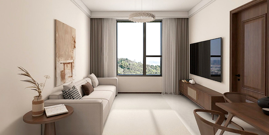 名都公寓111㎡現(xiàn)代簡約風格三居室原創(chuàng)案例