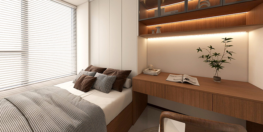 名都公寓111㎡現(xiàn)代簡約風格三居室原創(chuàng)案例