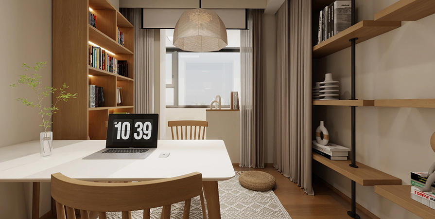 鞍山道小區(qū)50㎡原木風(fēng)格小戶型老房原創(chuàng)案例